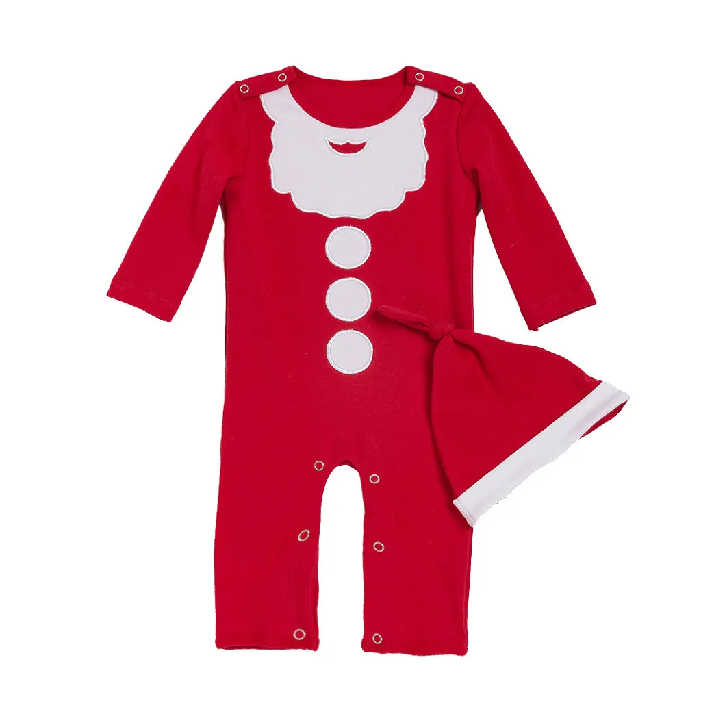 Мягкий материал для новорожденных детей Рождественская одежда с оленем