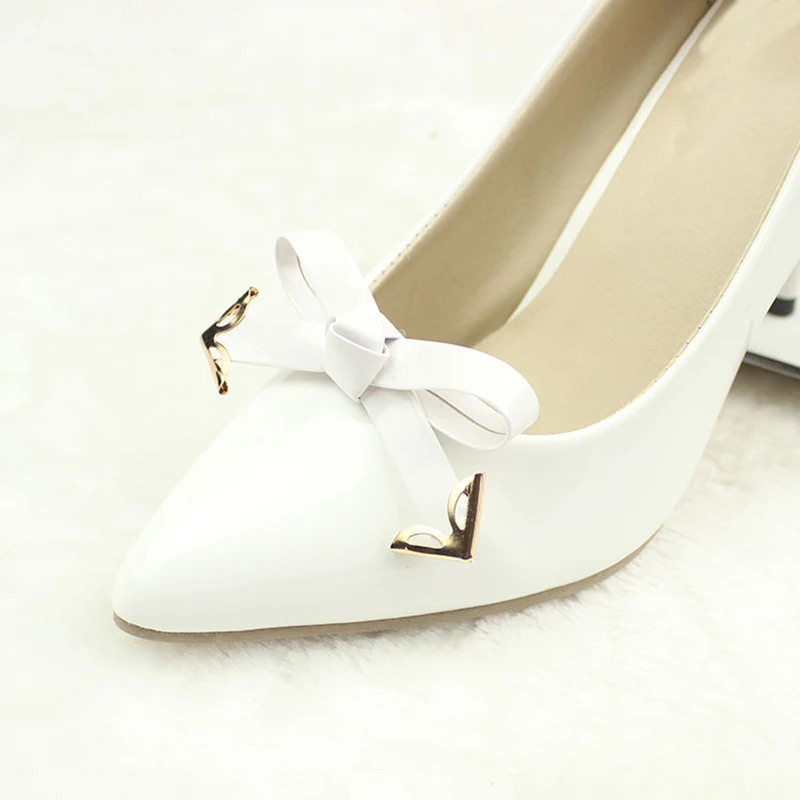 

A Pair Pu Leather Shoes Decoration Shoe Buckle DIY Flower Accessories Color Mixing Creativity