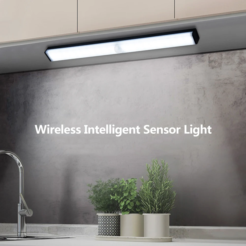 

Human Motion Induction Cabinet Light Corridor Induction Night Light Wiring Free Wardrobe Light Induction Light USB Charge