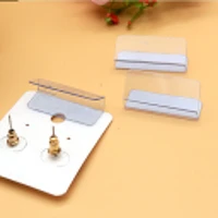 adhesive lip adapter or hanger for earring card display 100pcs 2 5x3cm