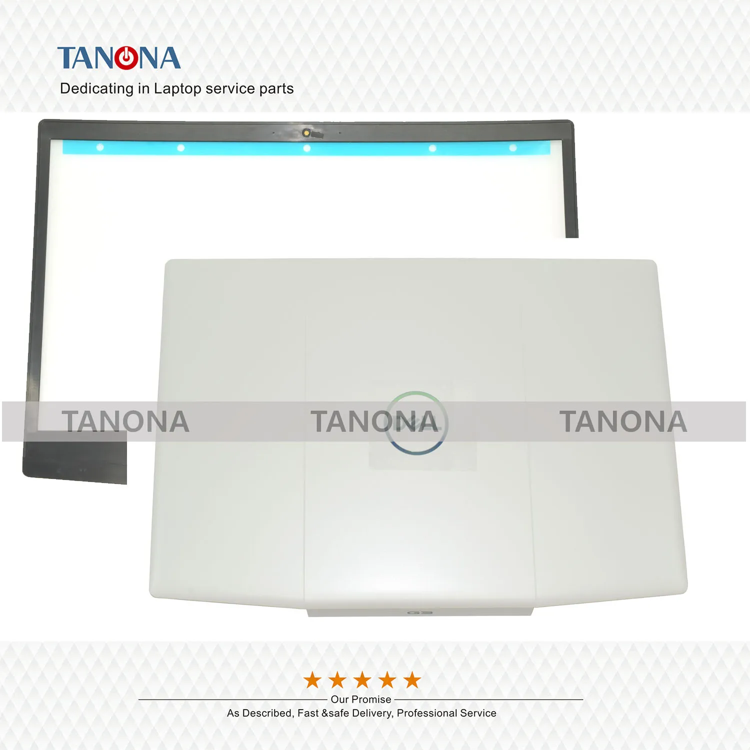 Orig Новый 03HKFN 07MD2F 0P0NG7 0CR5X8 белый для Dell Inspiron G3 15 3590 задняя крышка верхняя рамка Упор