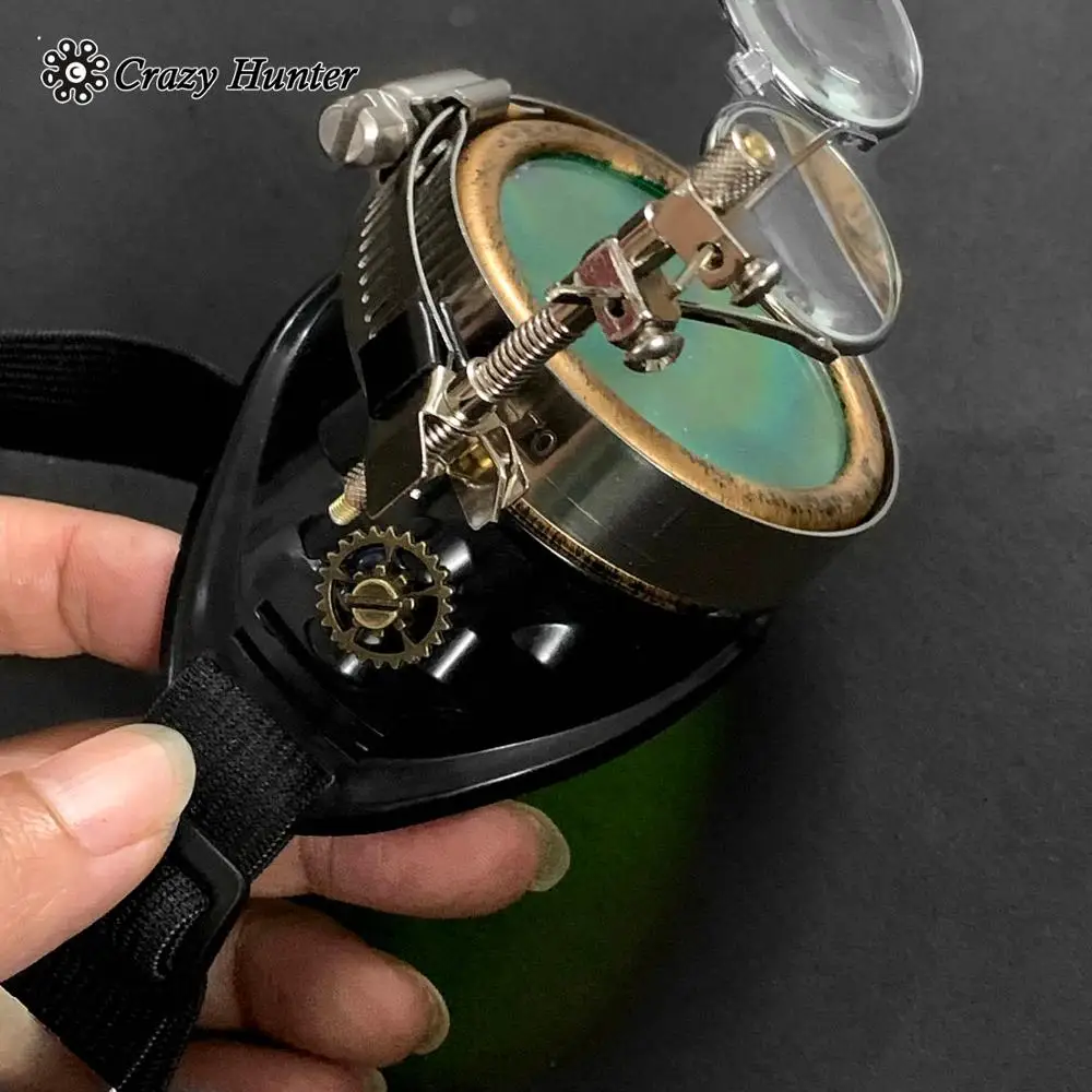 Очки в стиле стимпанк готические зеленые очки для косплея винтажные маскарадные