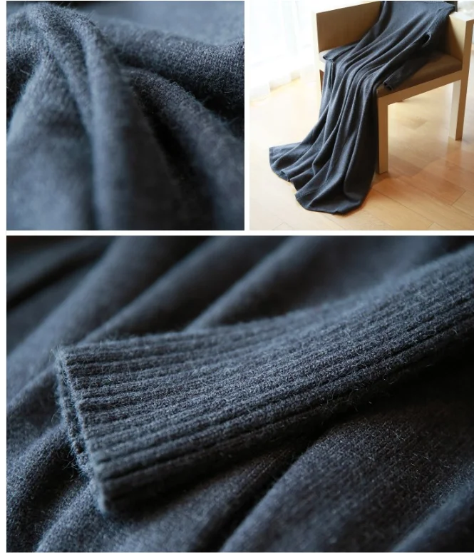 

Yocalor Autumn Winter Women Sweater Dress Long Sleeve Sweater Knitted Dresses Long Loose Maxi Oversize Dresses Knitting Robe