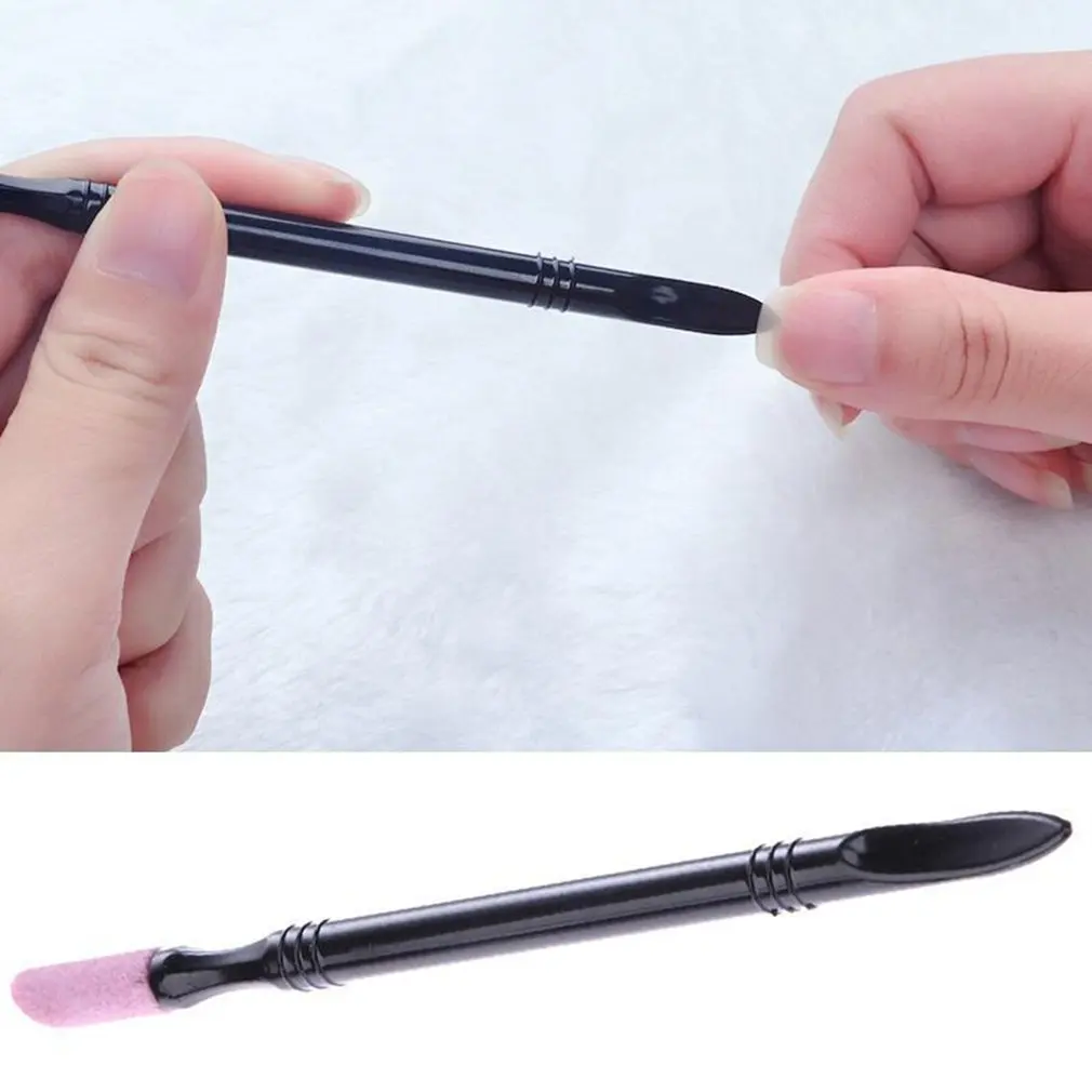 

1pc Nail Art Pen Double-end Dead Skin Remover Washable Cuticle Pusher Manicure Trimmer Nail Art Tool