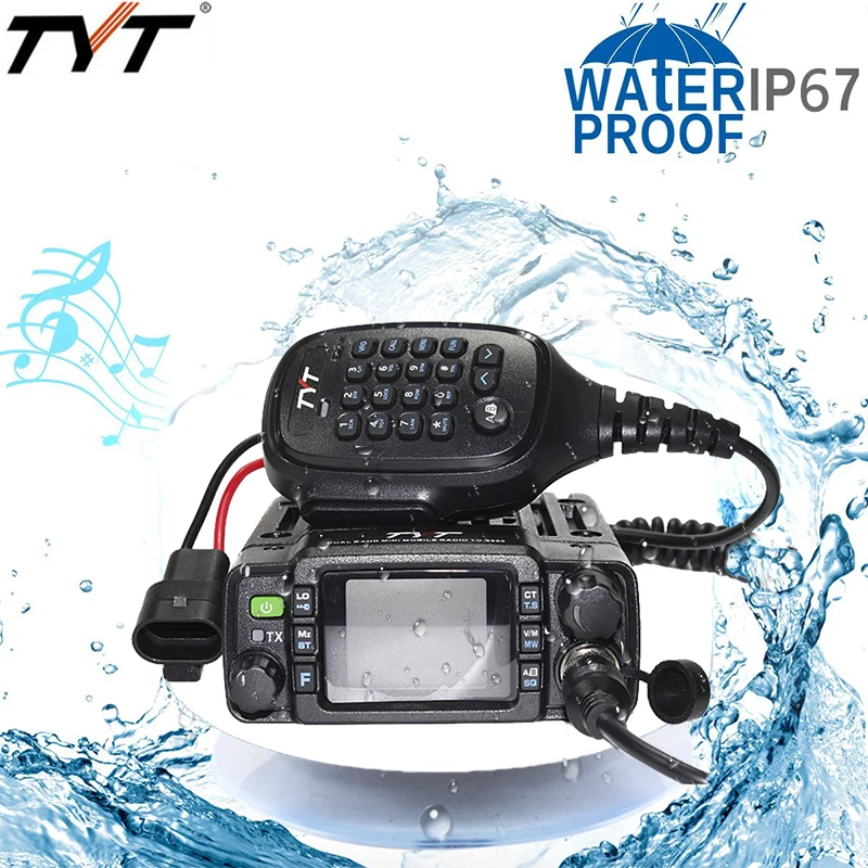 

DHL Free shipping Original TYT TH-8600 Walkie Talkie IP67 Waterproof 25W Dual Band VHF/UHF 136-174/400-470MHz Mobile Car Radio