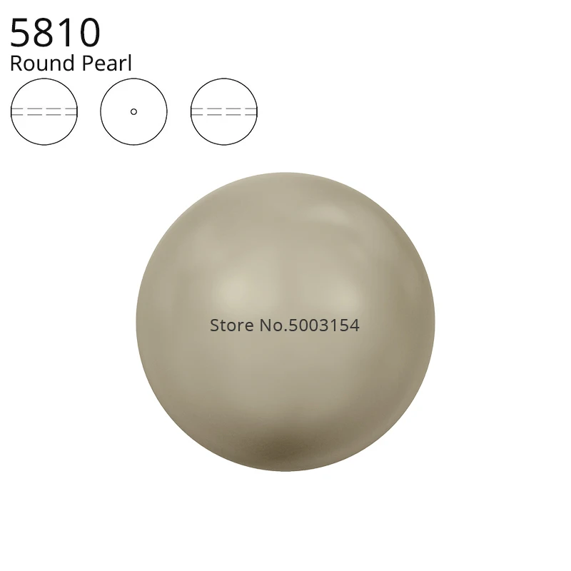 Platinum 459 С украшением в виде кристаллов от Swarovski 5810 круглая жемчужная бусина с целый Просверленный отверстие Бисер для самостоятельного изготовления браслетов ювелирные изделия сделать штуцер - Цвет: Platinum 459