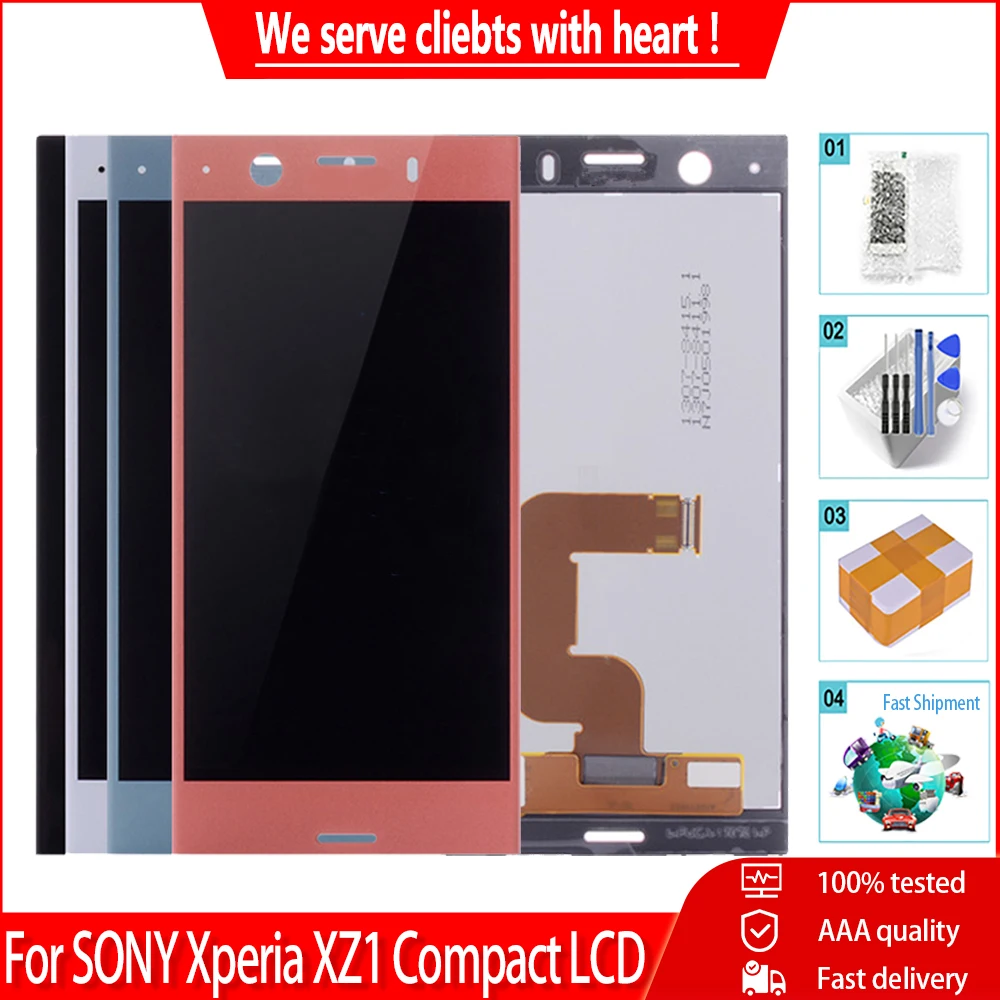 ЖК-дисплей 4 6 дюйма для SONY Xperia XZ1 компактный экран XPERIA Mini оригинальный G8441 G8442