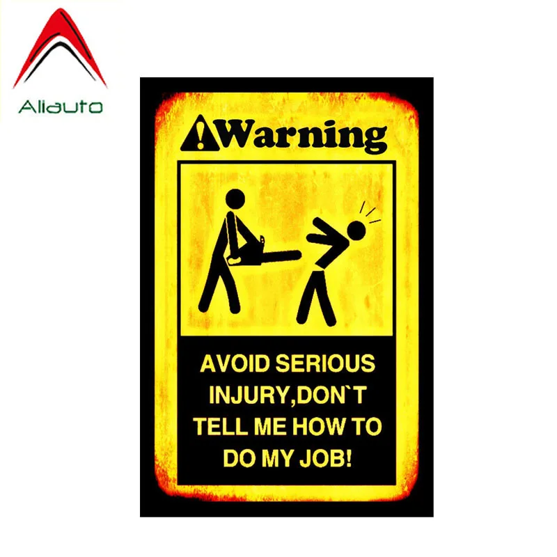 

Автомобильная наклейка-предупреждение Aliauto, не скажите мне, как это сделать, забавная наклейка из ПВХ, виниловые аксессуары, 15 см * 10 см