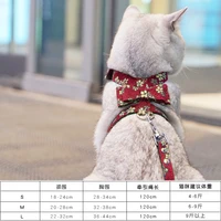 japanese cat traction rope soft leather cat special l shaped vest cat belt anti break away cat rope cat rope