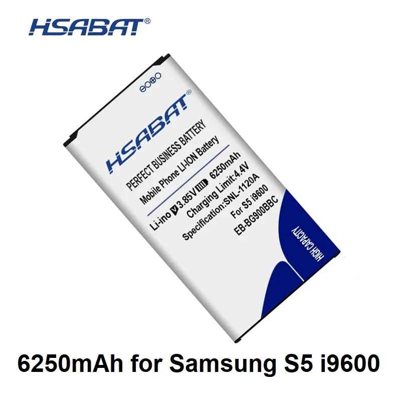 6250 мА/ч, Батарея для samsung Galaxy S5 EB-BG900BBC SV i9600 i9602 i9605 G900F G900T G9008V G9009D G9009W G9006W G900