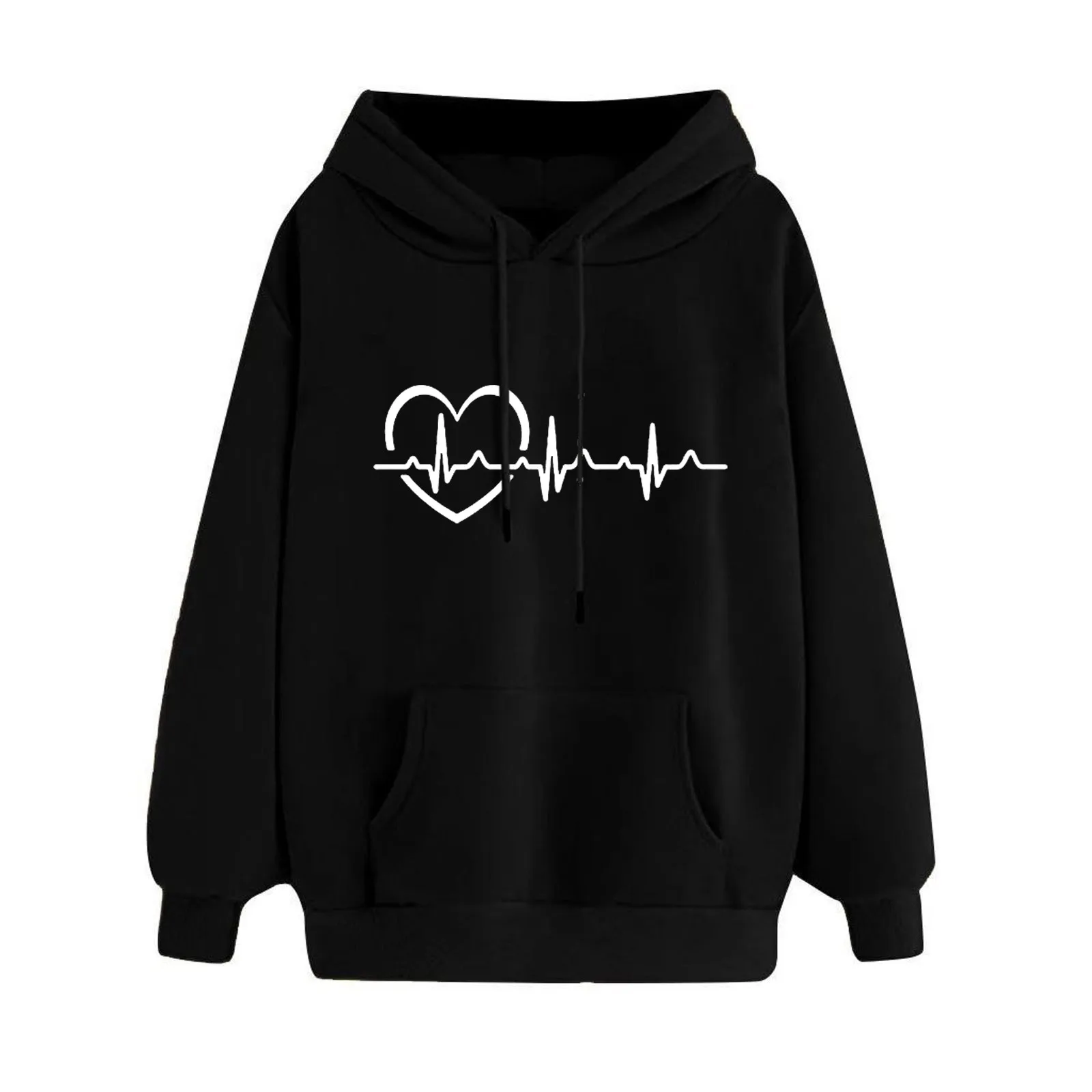 

Толстовка с капюшоном, свитшоты с длинным рукавом в стиле Харадзюку, Спортивная уличная одежда с длинным рукавом, круглым вырезом и принтом ...