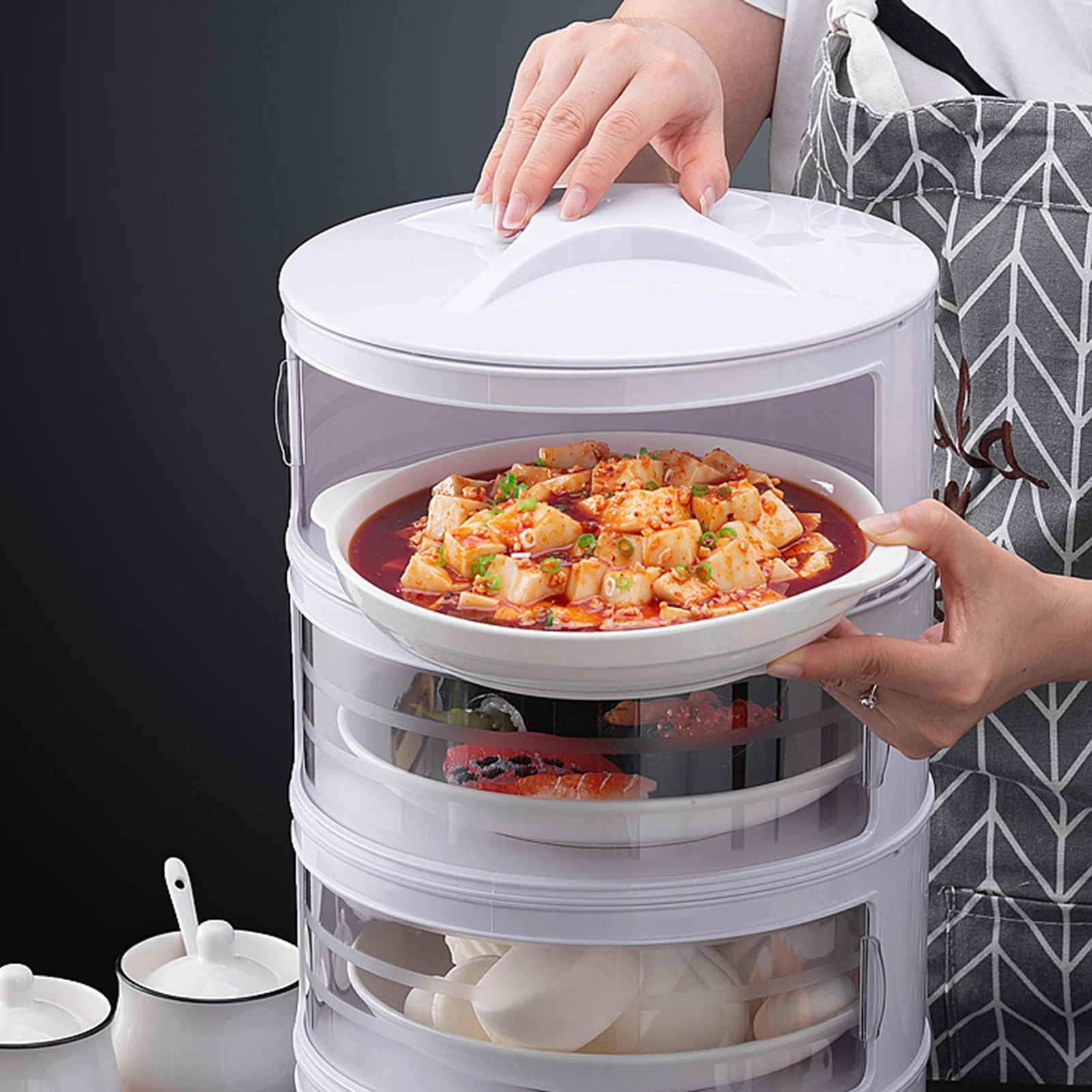 Пластик уплотнительная крышка Еда крышки для хранения микроволновая печь