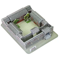 3d puzzle paper building model diy toy hand work wild china beijing courtyard house manchu siheyuan worlds great architecture