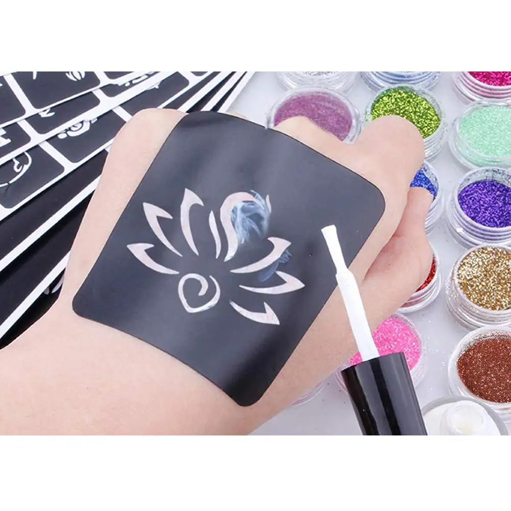 Блестящие наборы для татуировки боди арт Полуперманентная временная татуировка