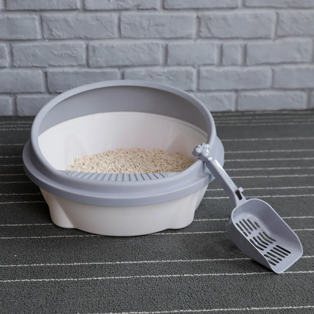 Контейнер для туалета домашних питомцев поднос кошек и собак с ковшом чистки