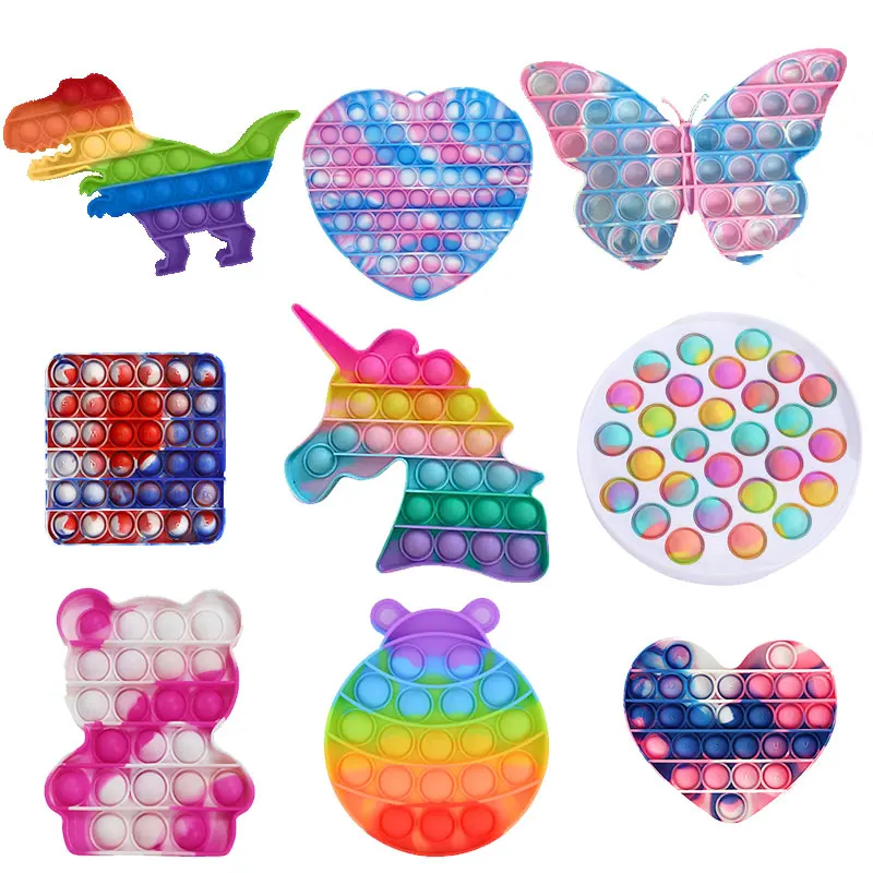 

Push Pops System Its Bubble Hot Air Balloon Car Color Fidget Toys Autism Special Needs Sensory Anti-stress Relief Toy Kids Toys