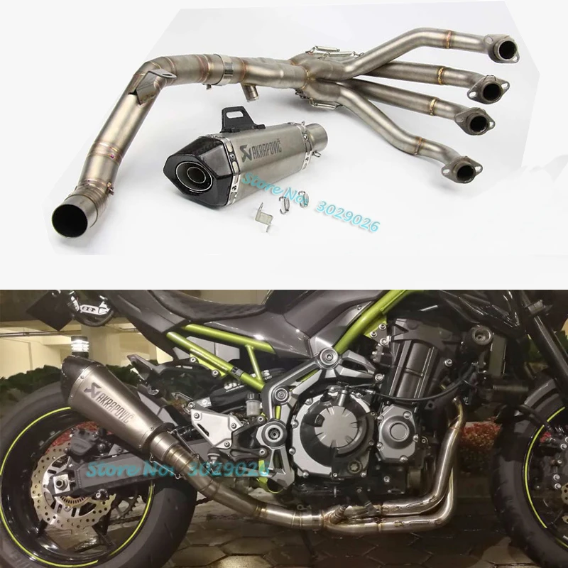 Новая полная система без шнуровки с выхлопной системой для Kawasaki Z900 2017