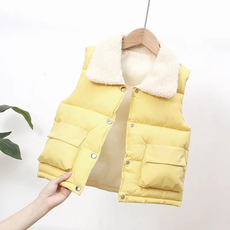 Осень-зима 2020 детские жилеты пальто теплые безрукавки для мальчиков и девочек