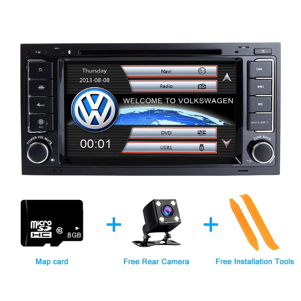 Автомобильный мультимедийный плеер ZLTOOPAI 2 Din DVD для VW/Volkswagen Touareg Авторадио GPS