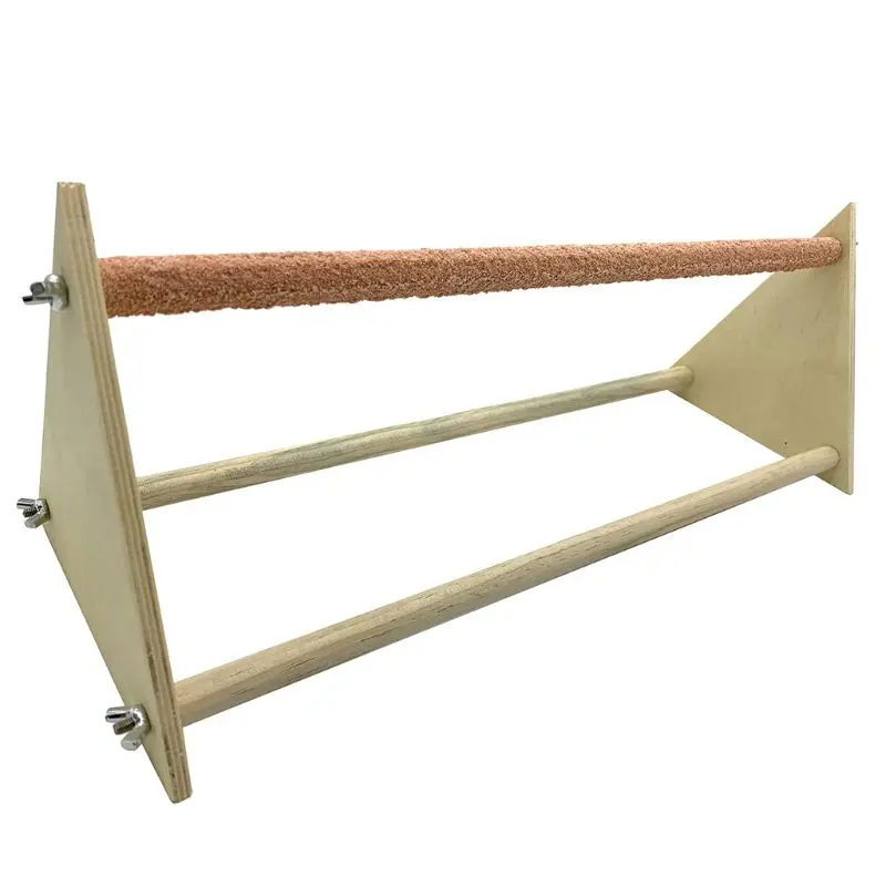 

2 Pack Wood Chicken Perch Stand Bird Swing Toys Trainning Perch for Hens Parrots Dropshipping