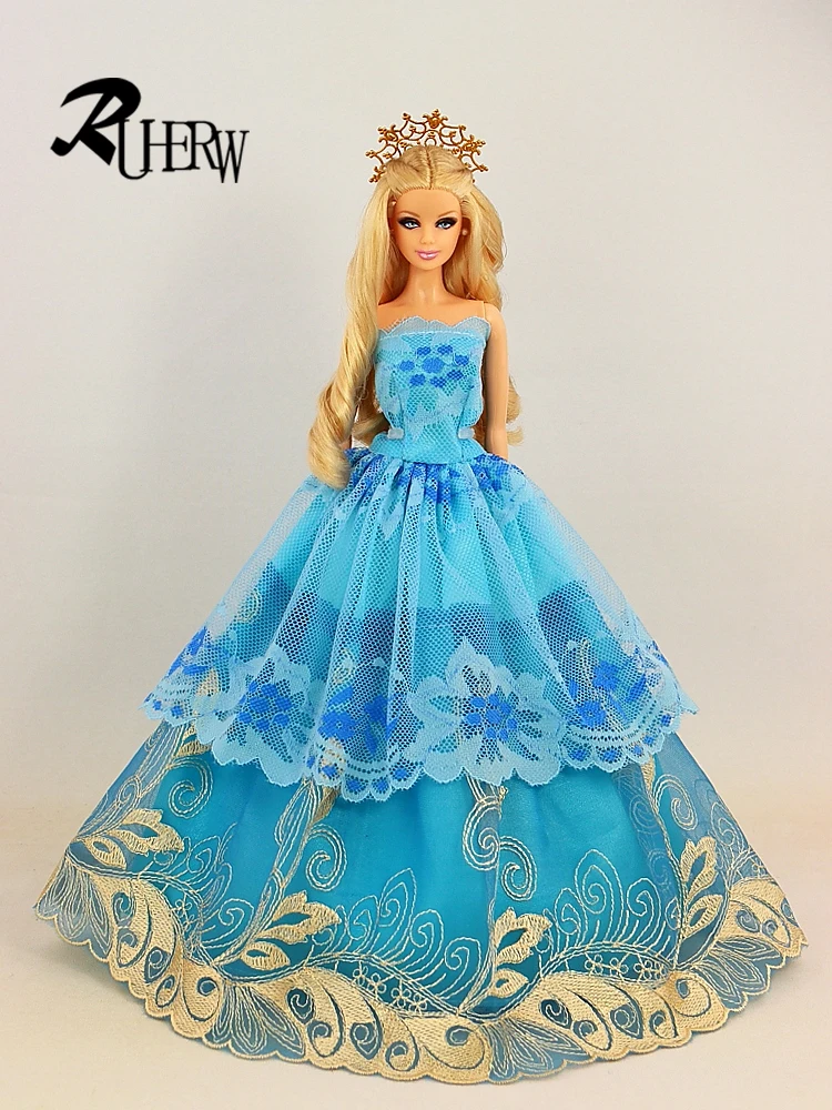 30 шт./лот (платье + обувь вешалка) новое платье ручной работы для куклы Барби