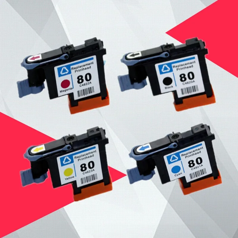Совместимая печатающая головка C4820A C4821A C4822A C4823A для HP 80 Designjet 1000 1050c 1055 чернильный