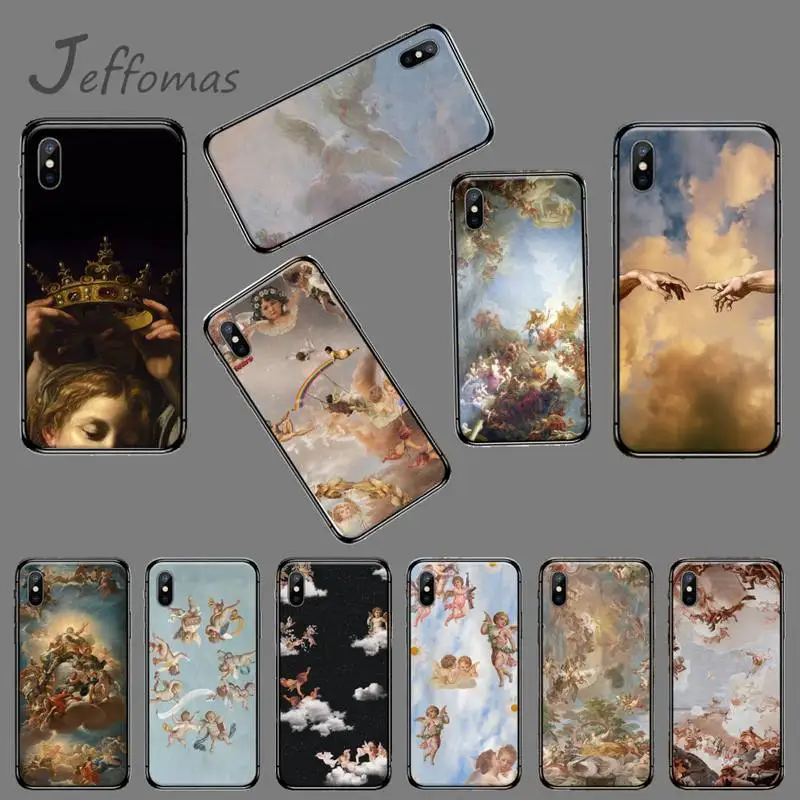 Ангел Ретро Ренессанс чехол для телефона iphone 5 5s 5c se 6 6s 7 8 plus x xs xr 11 pro max coque