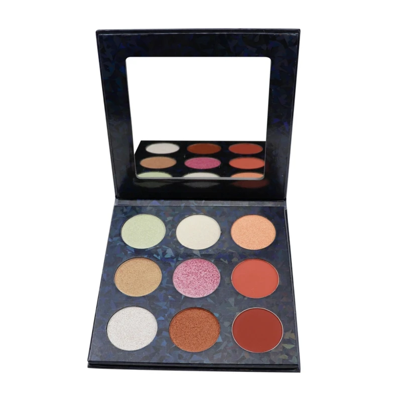 

Pigmented Waterproof No Label Makeup 9 Colors Eyeshadow Palette Matte and Shimmer Eye shadow Palettes 9 color Make Up Palette