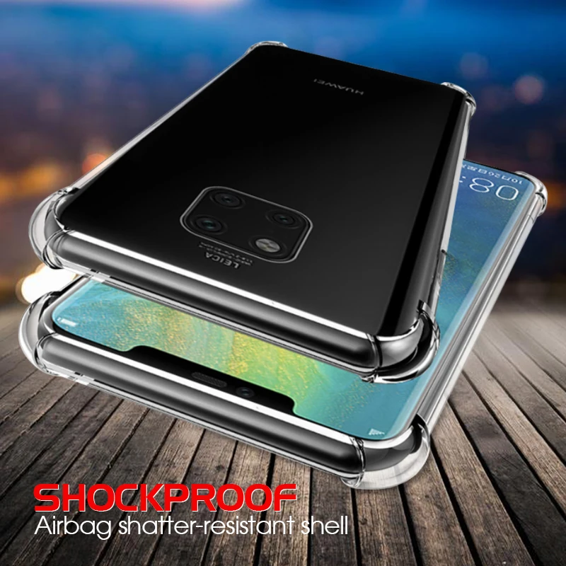 Чехол из ТПУ для Huawei Mate 30 40 Pro Plus 20 20X 10 Lite противоударный силиконовый чехол с