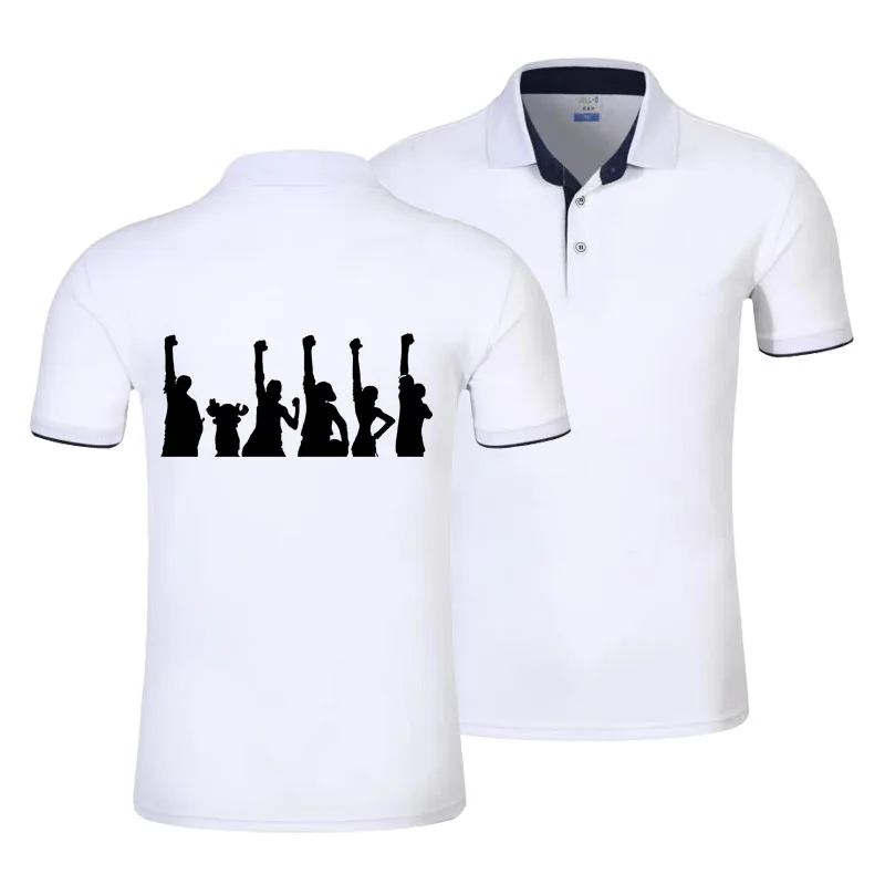 

Top men polo shirt summer custom logo pure cotton breathable print short sleeved Polo Tee shirt clothing casual dropshinpping