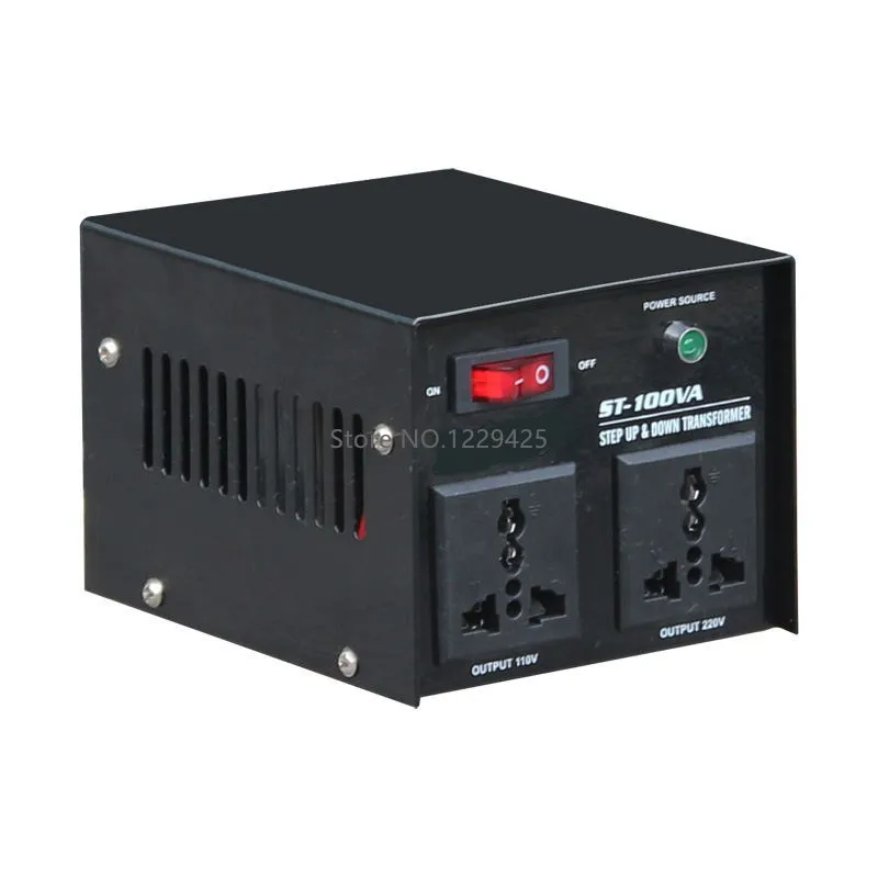 ST-100W 220V-110V 110-220V домашний понижающий трансформатор электрический преобразователь