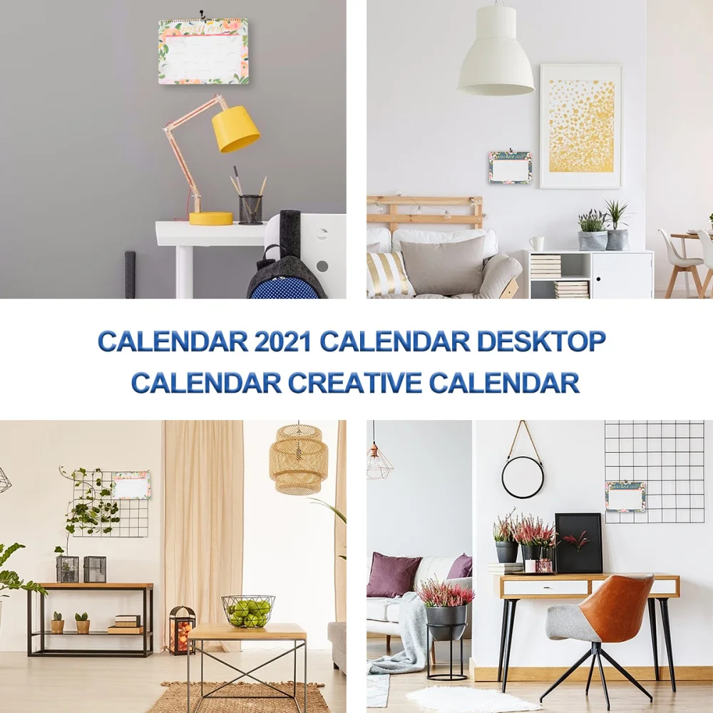 

1Pc Desk Calendar 2021 Calendar Tabletop Calendar Creative Wall Calendar