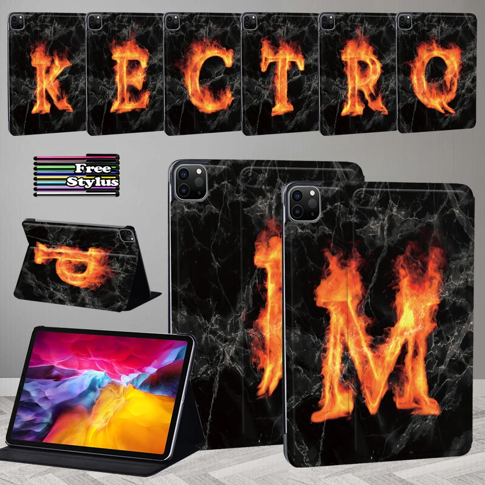 

For Apple IPad Pro 9.7"/Pro 10.5" 2017/Pro 11" 2018/Pro 11"2020/Pro 11" 2021 Letter Series Anti-fall Stand Leather Tablet Cover