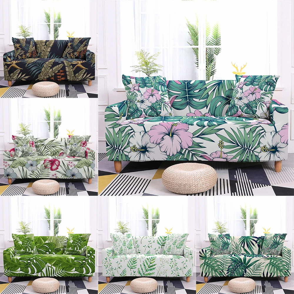 Чехол для дивана покрывало с тропическим узором защита мебели в гостиной - купить