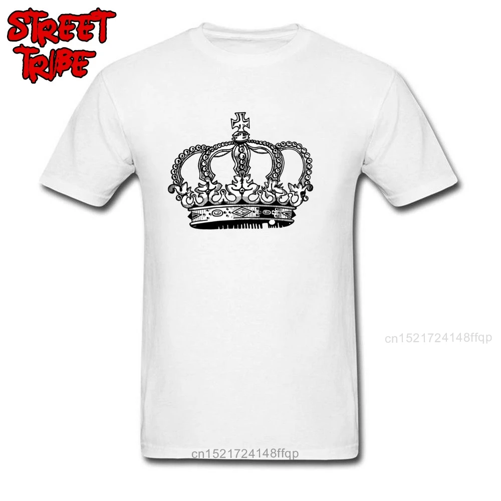 Мужская хлопковая футболка в стиле хип хоп MY CROWN черная брендовая с чувством