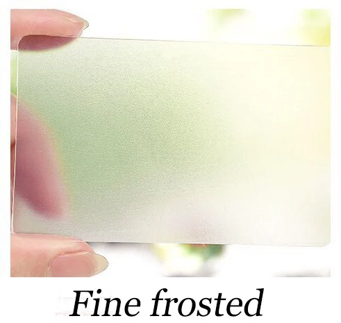 200 шт. прозрачная визитная карточка из ПВХ с прозрачным рисунком