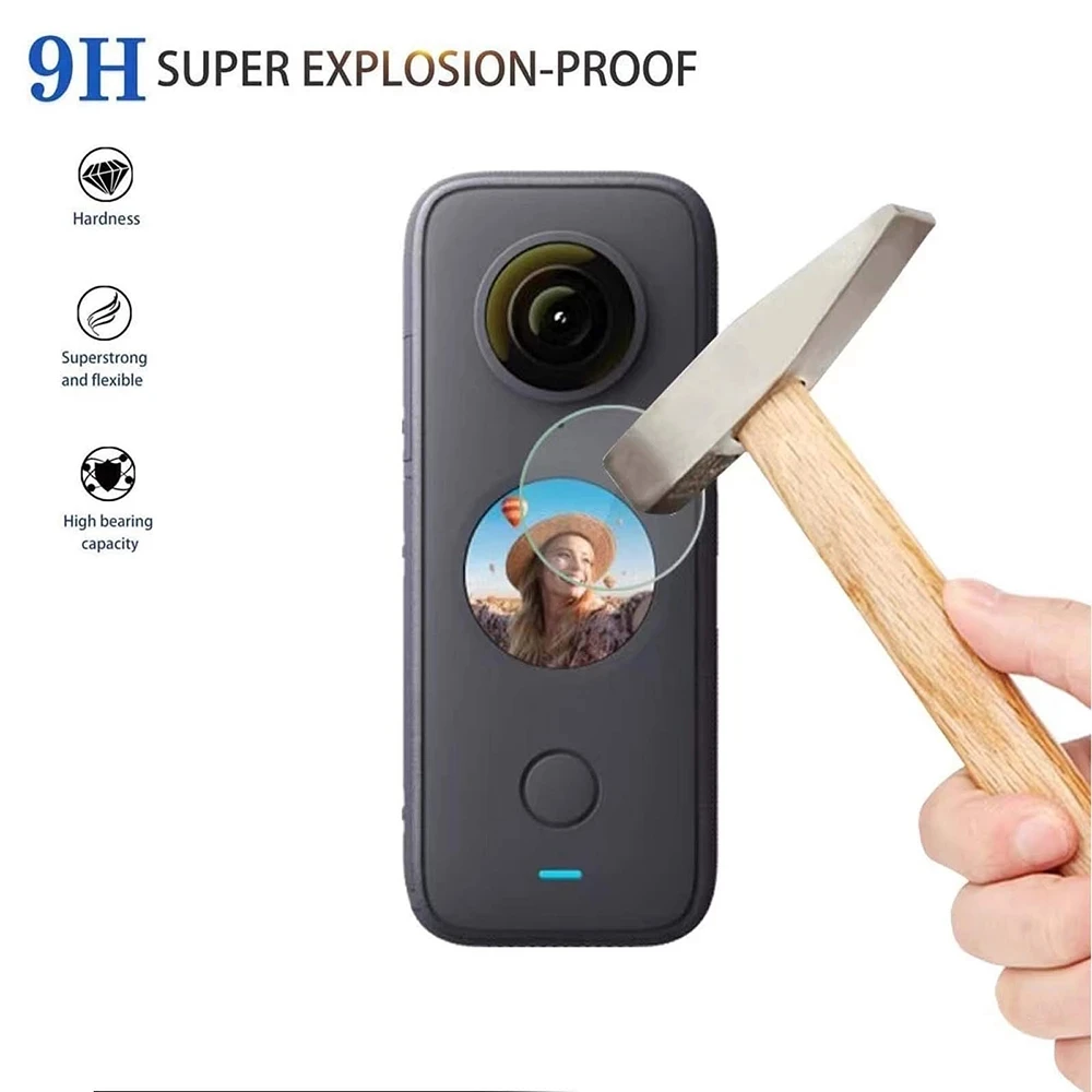 1/2 комплекта закаленное стекло для Insta360 ONE X2 Защита экрана X R крошечная