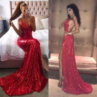 african silver mermaid prom sequined one shoulder backless high side split party dress special occasion dress evening gowns