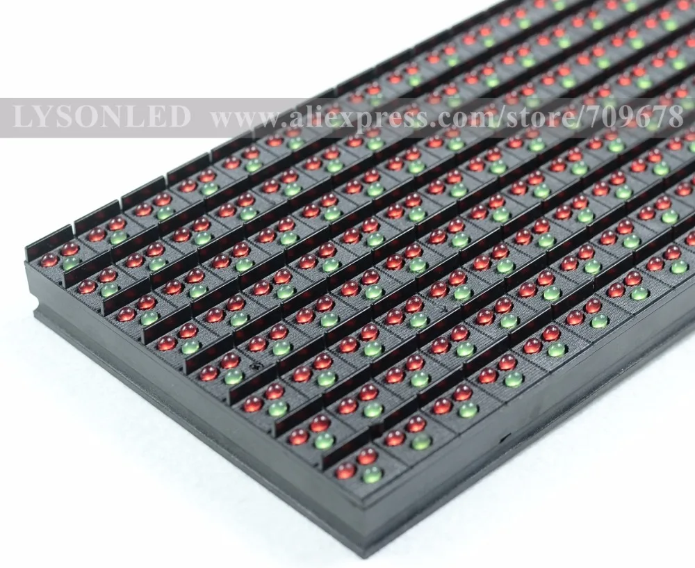 LYSON светодиодный открытый P16 2R1G Дисплей модуль 256x128 мм 1/4 сканирования красный и