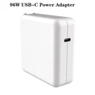 Сменное Зарядное устройство USB C PD для ноутбука, адаптер питания с зарядным кабелем типа C для MacBook Pro A2141 Air 13 15 16 дюймов, европейская вилка, 96 Вт
