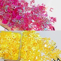 2pack letter sequin nail art decoration resin mold filling tool diy uv epoxy mold accessories filler nail art decoration tools