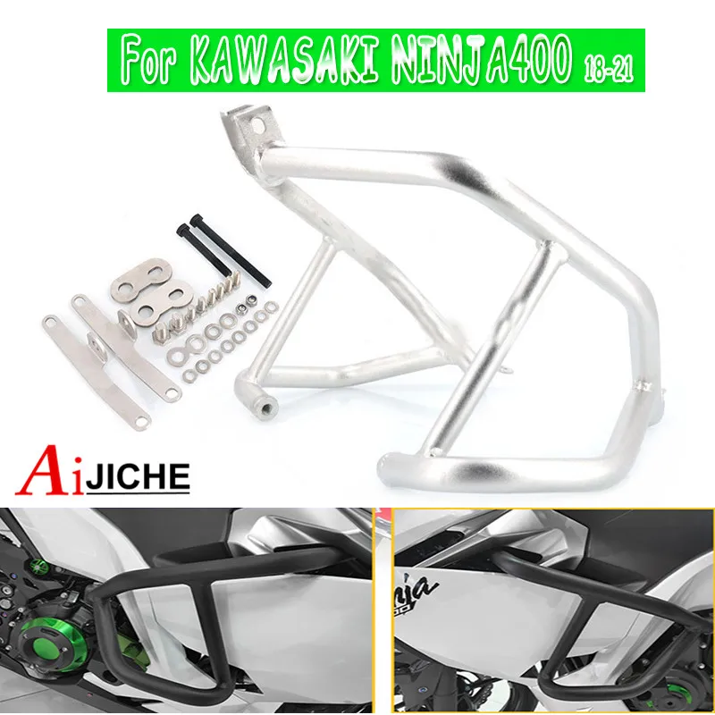 

2022 Motorcycle Engine Guard Bumper Crash Bar Body Frame Protector For KAWASAKI NINJA400 NINJA250 NINJA 400 250 Z400 2018-2022