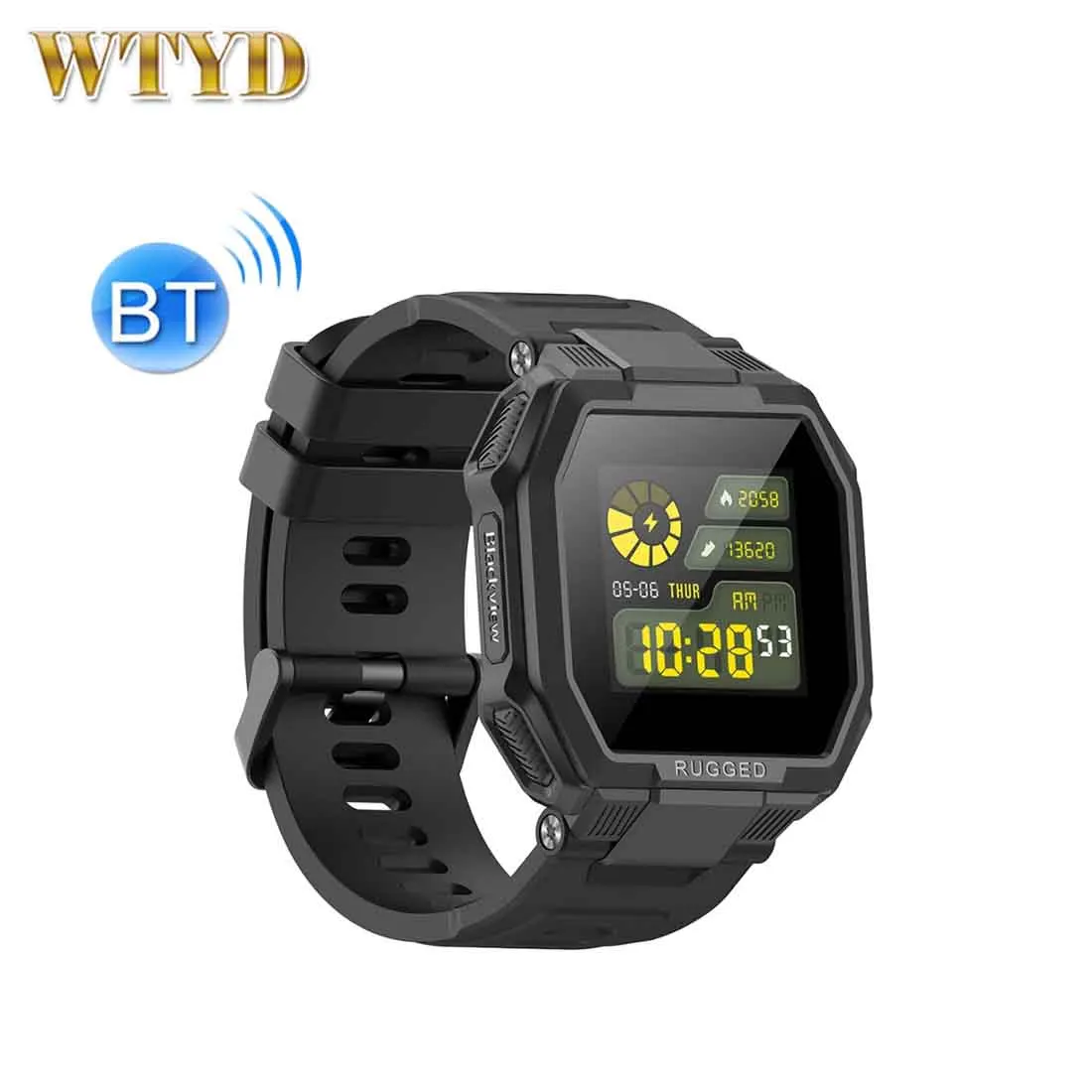 Смарт-часы Blackview R6 сенсорный экран 1 3 дюйма IP68 Bluetooth пульсометр | Электроника