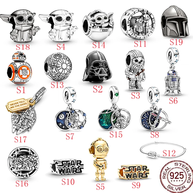 

Best selling 925 silver beads star pet series suitable for original pandora ladies bracelet 925 silver pendant bead jewelry gift