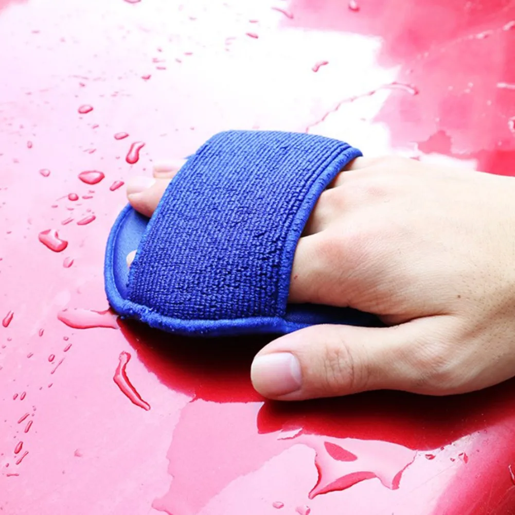 

Towel Cleaning Cloth Clay Bar Detailing Microfibre Mitt Cloth 12cm Diameter