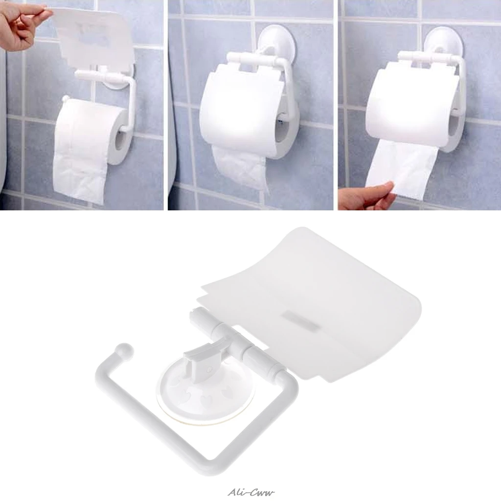 Настенный пластиковый держатель для рулона туалетной бумаги с крышкой 2021 |