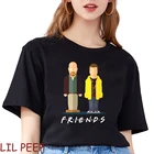 Забавная винтажная женская футболка во все тяжкие Уолтер и Джесси Френдс, хлопковая черная футболка, Мужская Уличная одежда в стиле Харадзюку