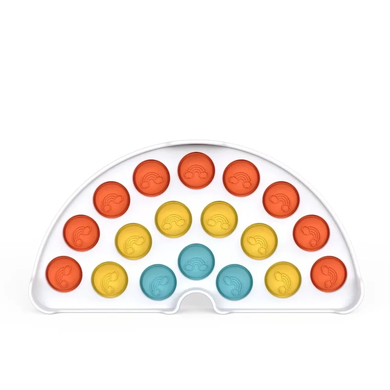 

JIMITU Push Bubble Fidget Sensory Toy Funny Relief Desktop Game Soft Squeeze Logical Reasoning Training Adults Children Toys