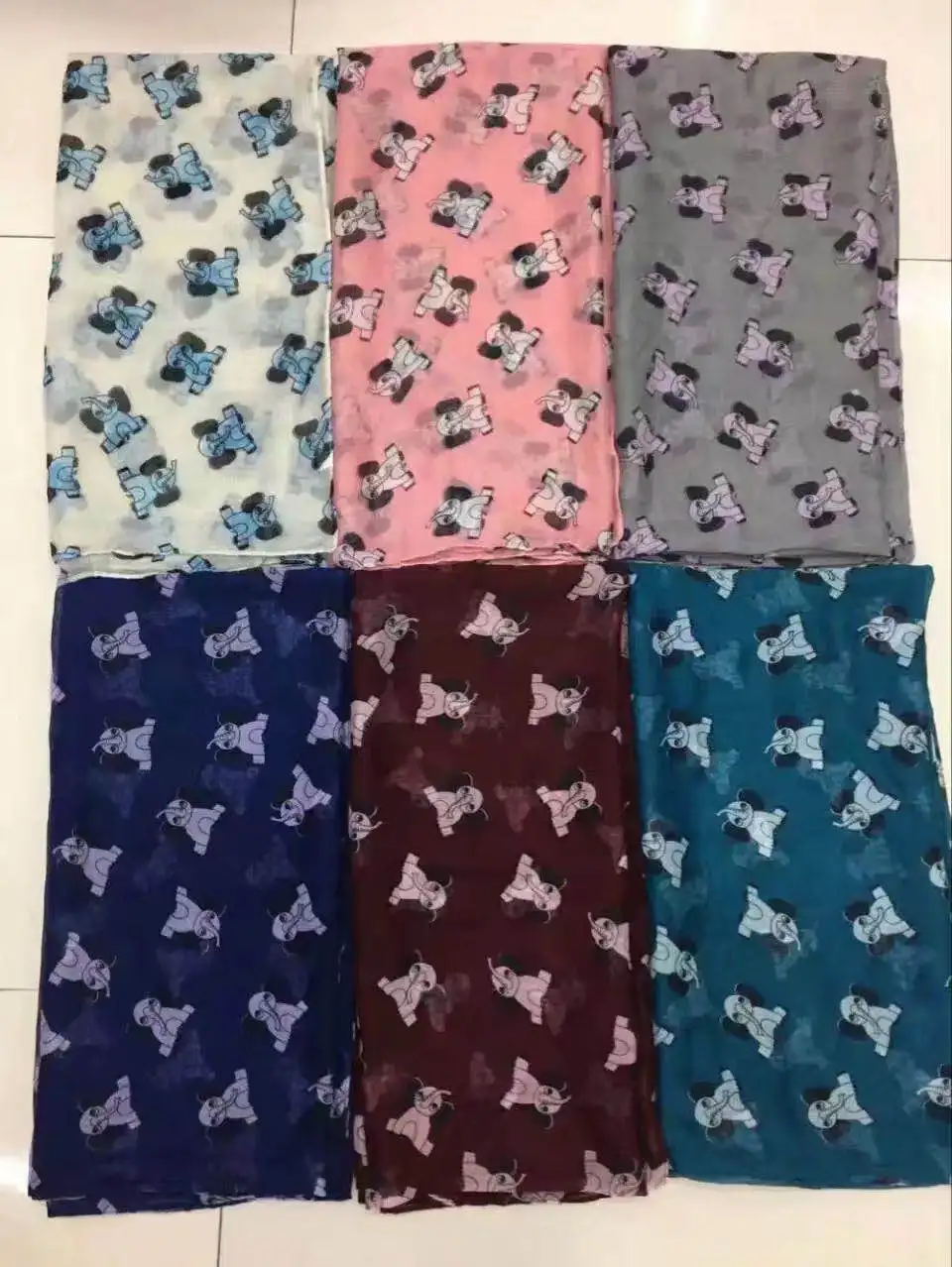 2016 Горячая Распродажа милые шарфы и шали с принтом слона мини-Шарф С Рисунком