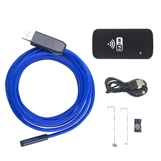 Беспроводной эндоскоп IP67 Водонепроницаемый WiFi бороскоп Полужесткий гибкий 2 Мп HD